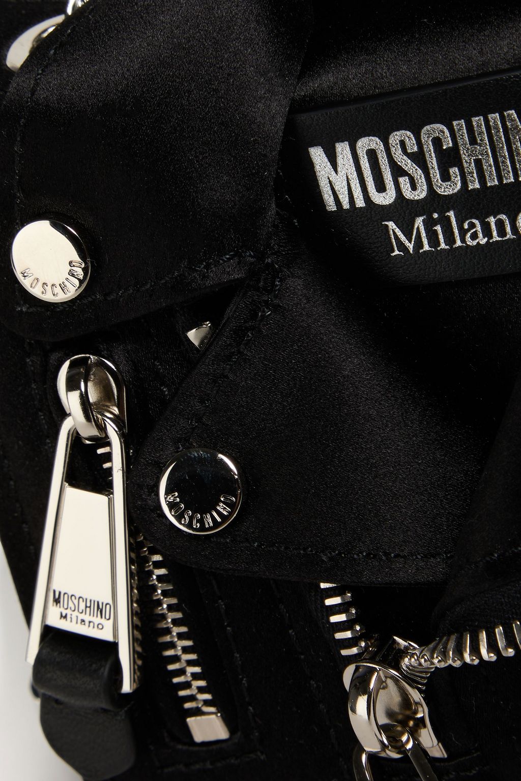 MOSCHINO حقيبة كتف من الساتان المزيّن