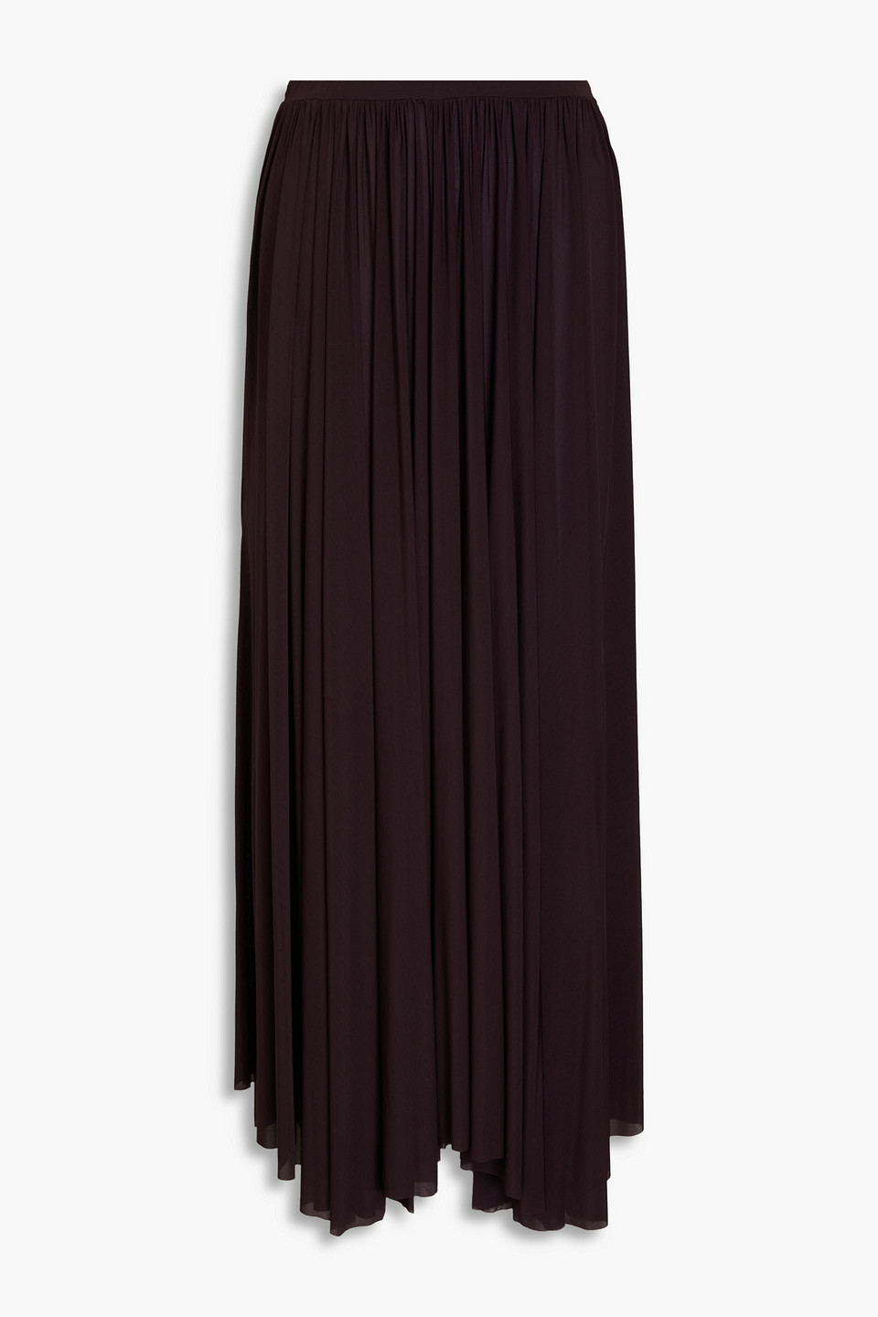 Philosophy Di Lorenzo Serafini Gathered Jersey Midi Skirt In Chocolate