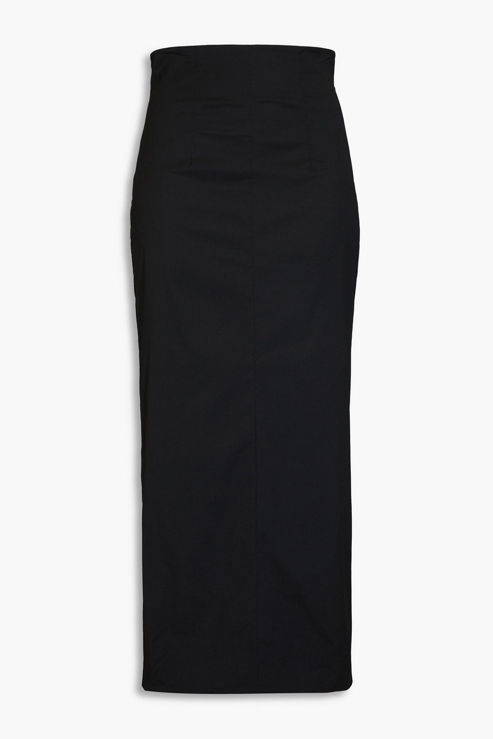 Crepe midi skirt