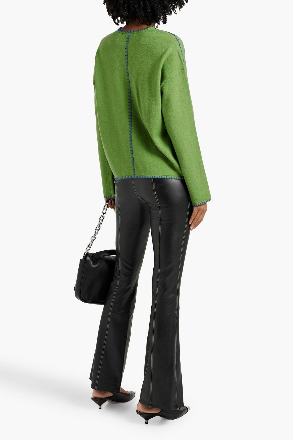 SIMON MILLER Iver faux leather flared pants