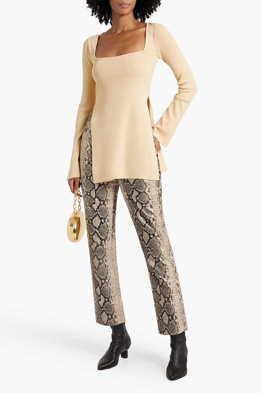 SIMON MILLER Zozo knitted top