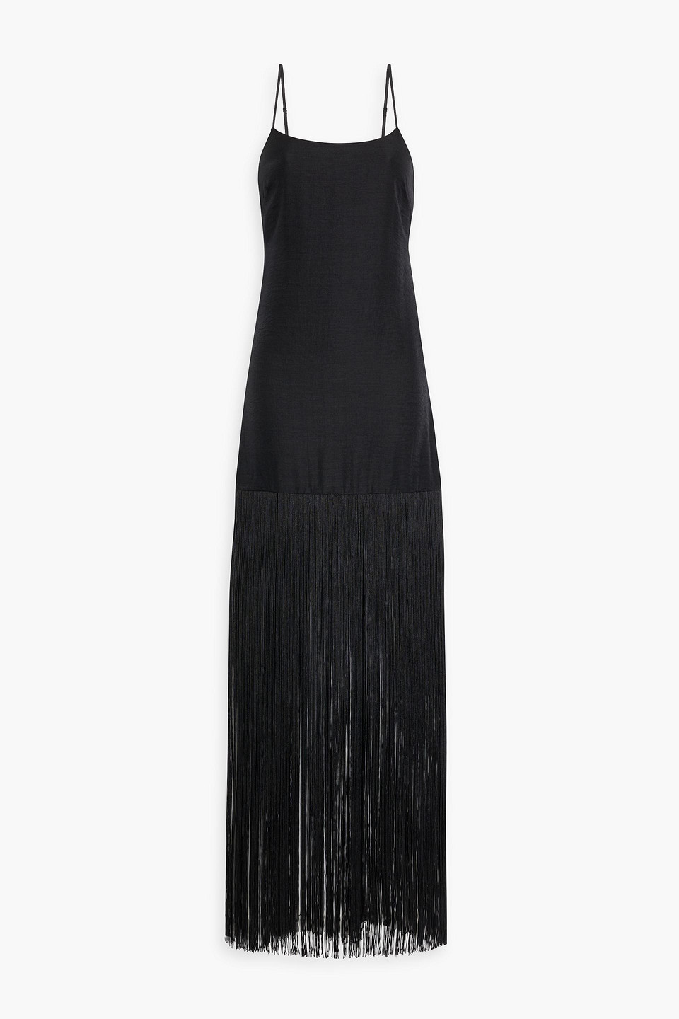 Simon Miller Zodiac Fringe Gown In Black