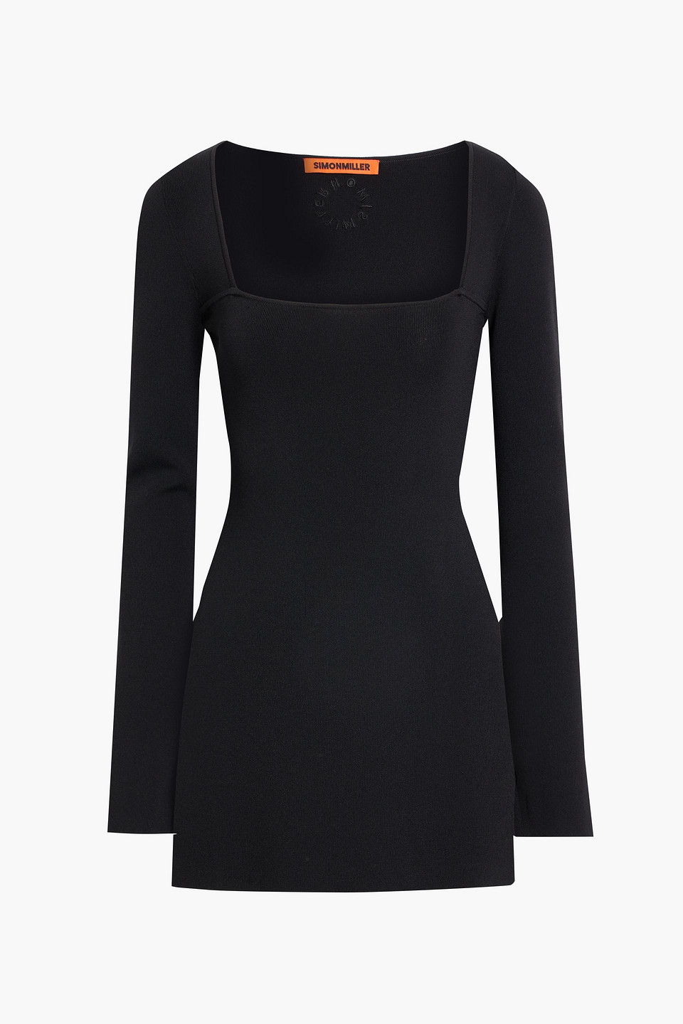 Simon Miller Zozo Stretch-knit Top In Black