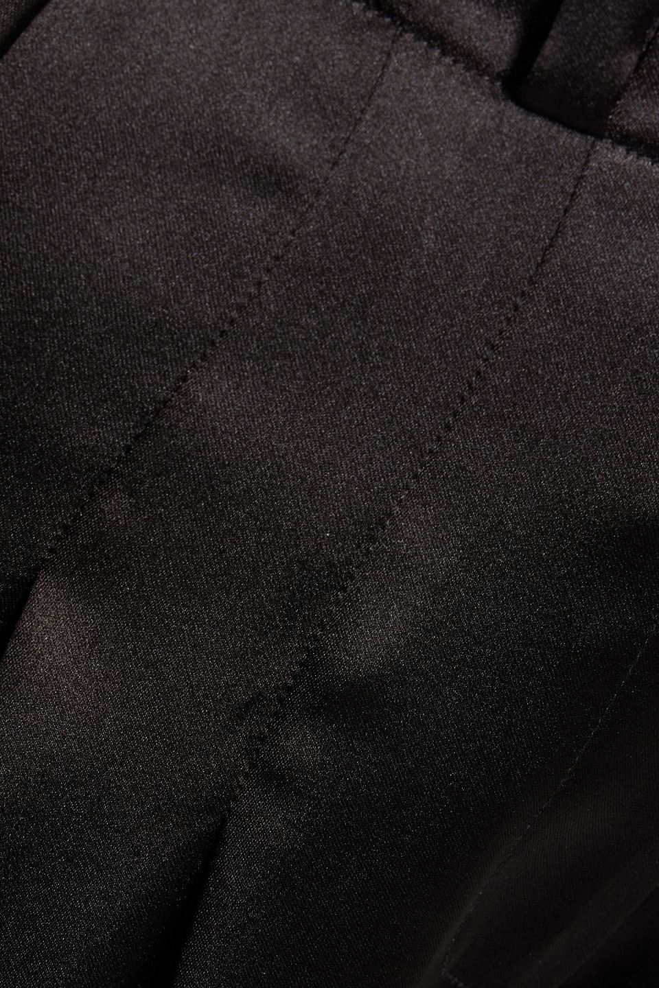 Simon Miller Bloo Pleated Satin Wide-leg Pants In Black