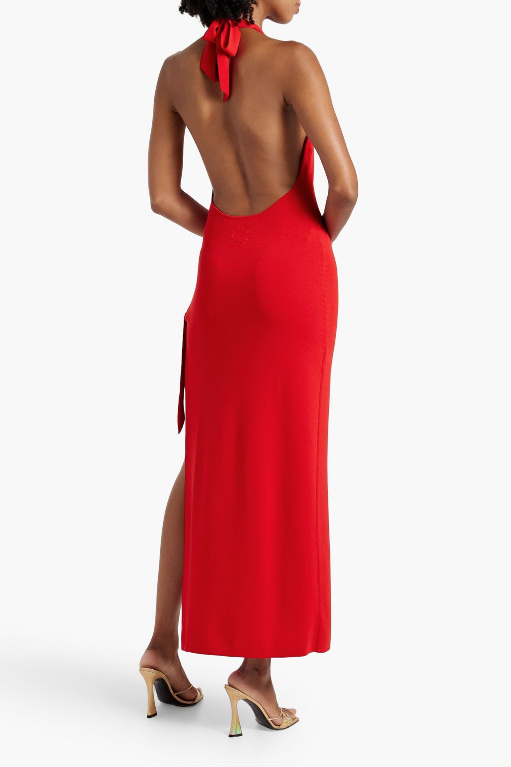 SIMON MILLER Junjo stretch-knit halterneck midi dress