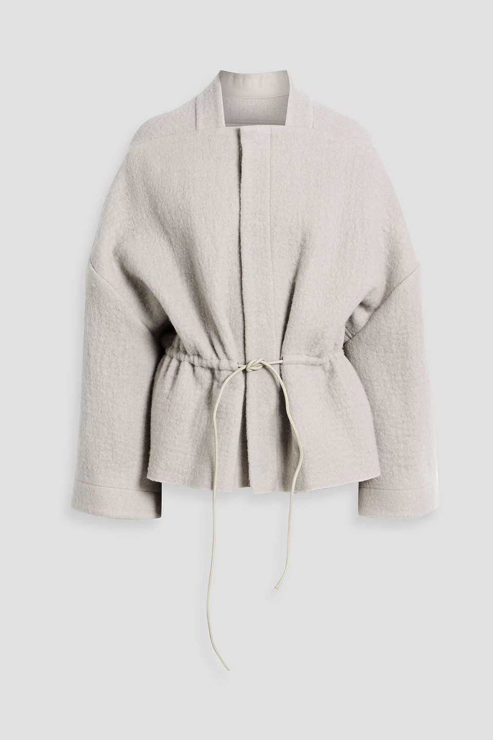 Rick Owens Sail Wool Jacket In Stone