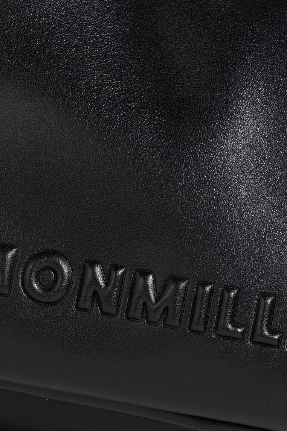 Simon Miller Linked Turnover Mini Padded Faux Leather Shoulder Bag In Black
