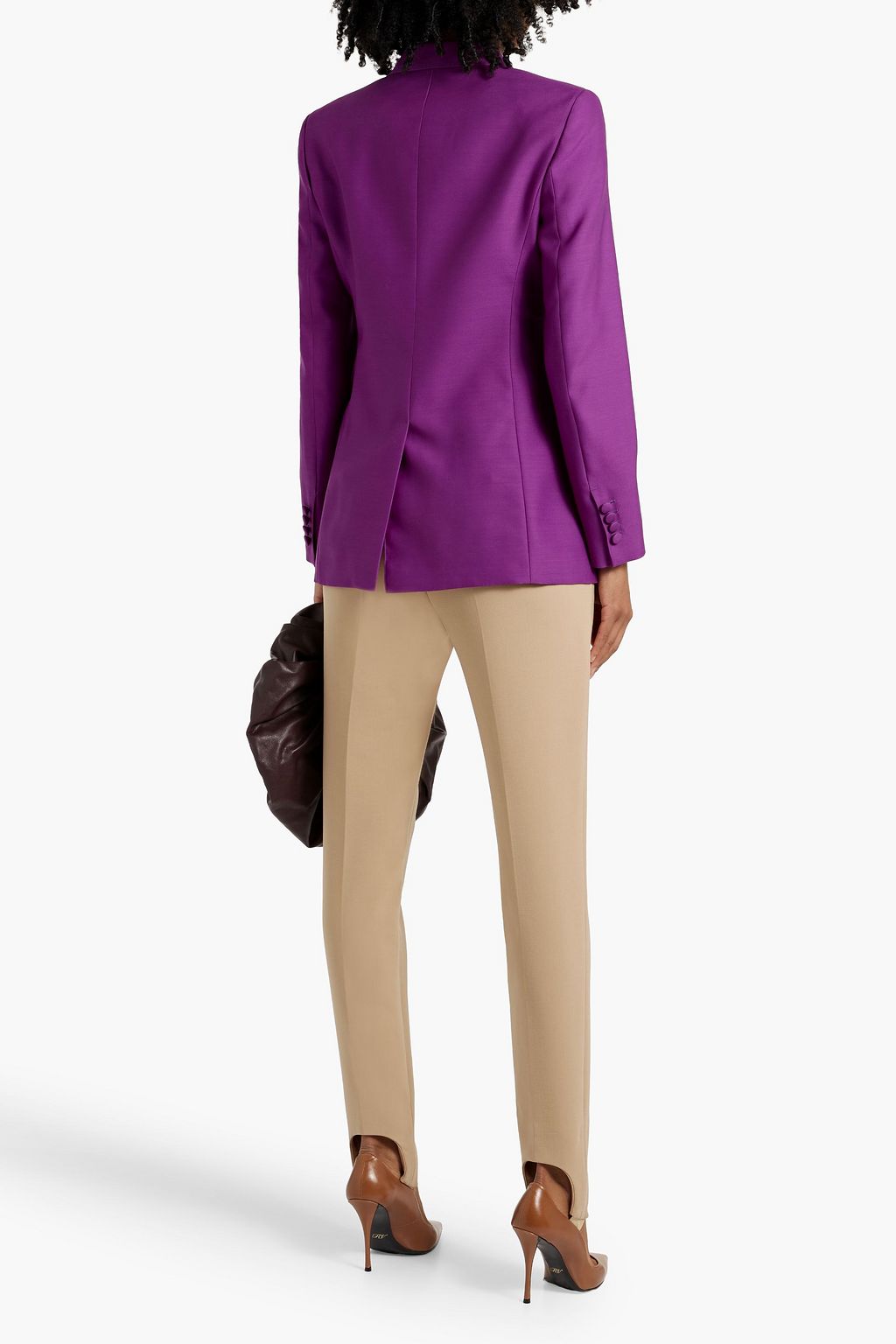 MAX MARA Wool and silk-blend blazer