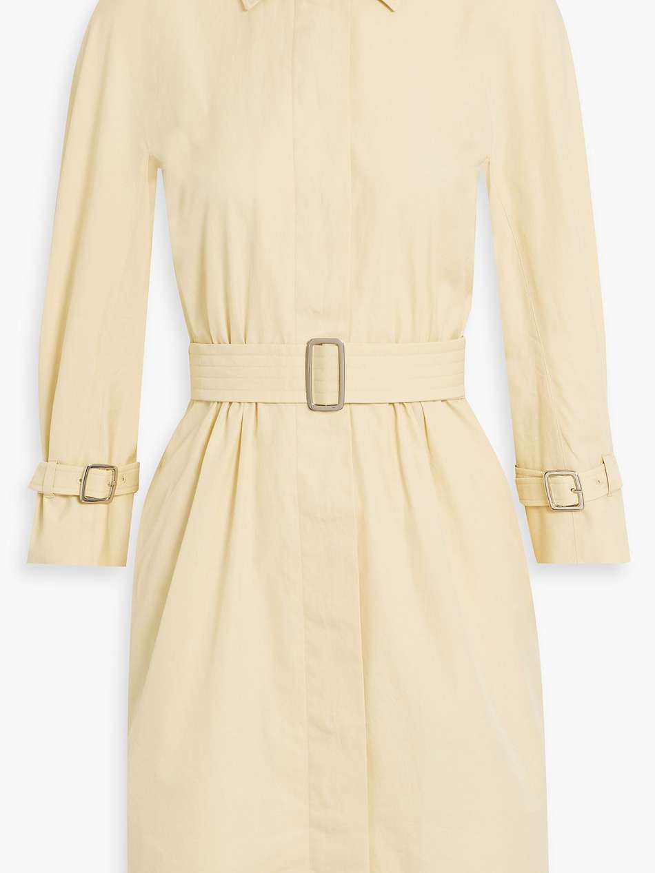 cotton-poplin mini shirt dress