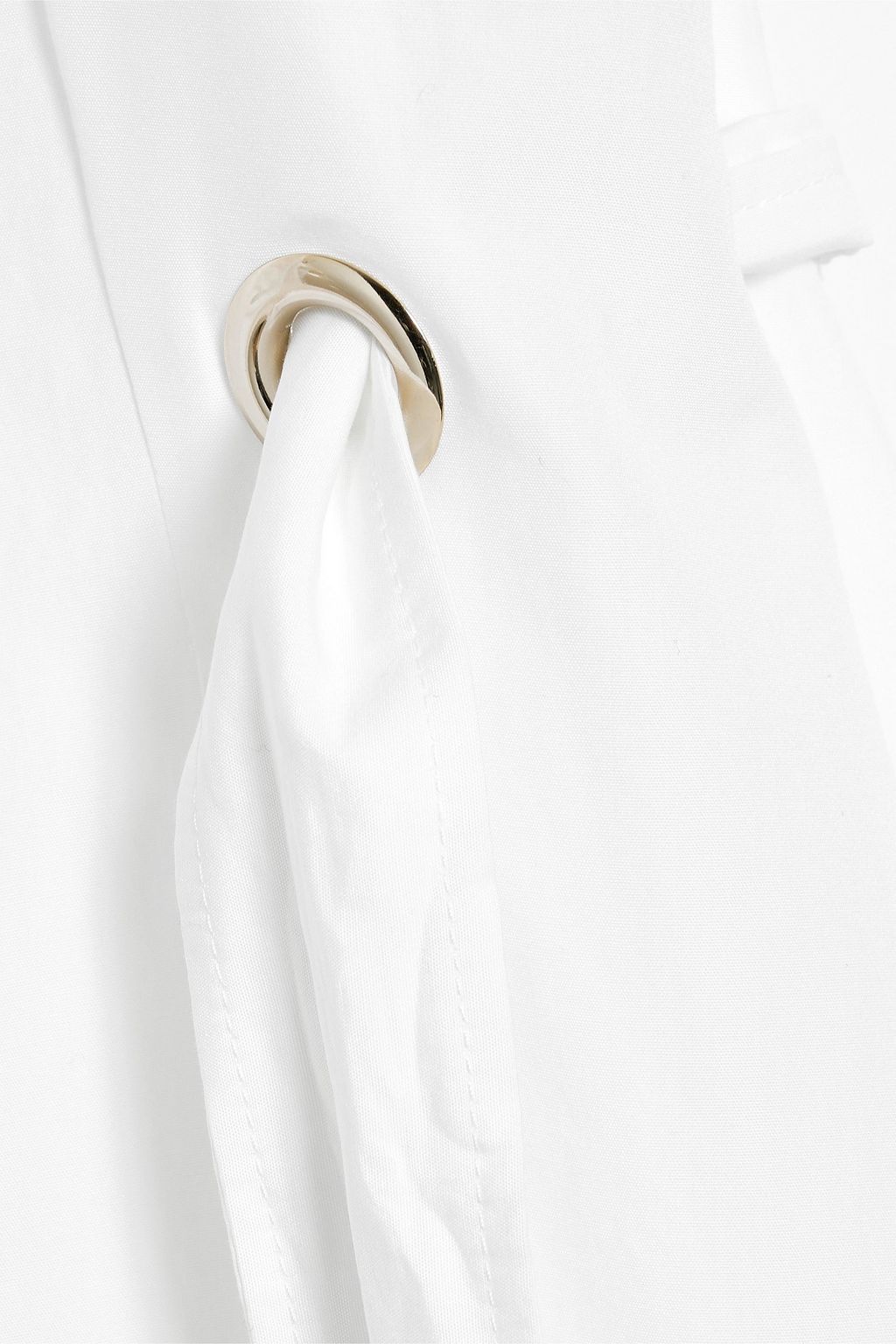 MAX MARA Flavio belted cotton-poplin midi shirt dress