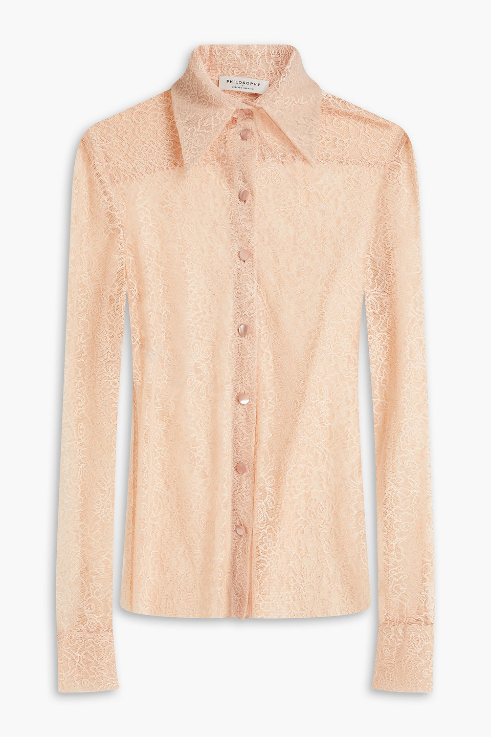 Philosophy Di Lorenzo Serafini Lace Shirt In Blush