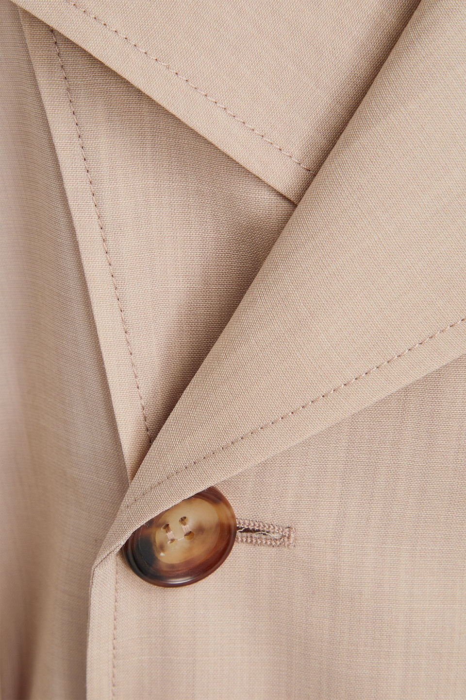 Shop Philosophy Di Lorenzo Serafini Belted Wool-blend Trench Coat In Beige