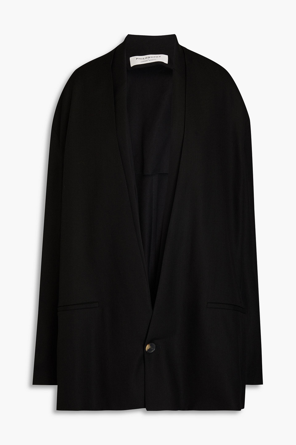 Philosophy Di Lorenzo Serafini Woven Blazer In Black