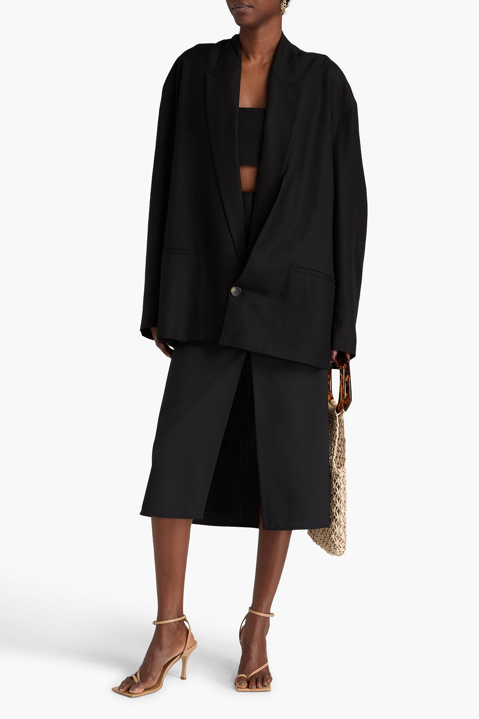 Philosophy Di Lorenzo Serafini Woven Blazer In Black