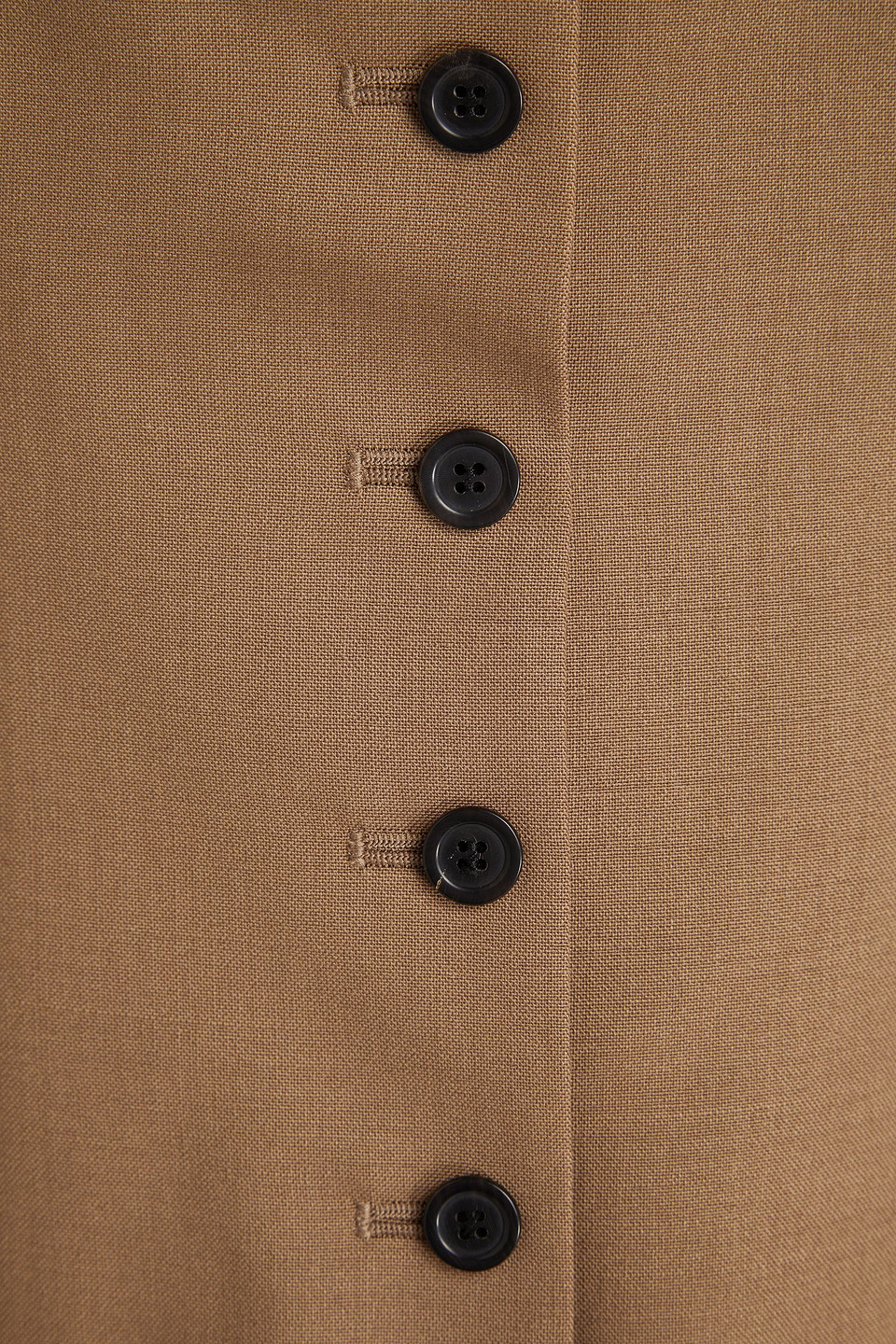 Shop Philosophy Di Lorenzo Serafini Button-detailed Woven Top In Camel