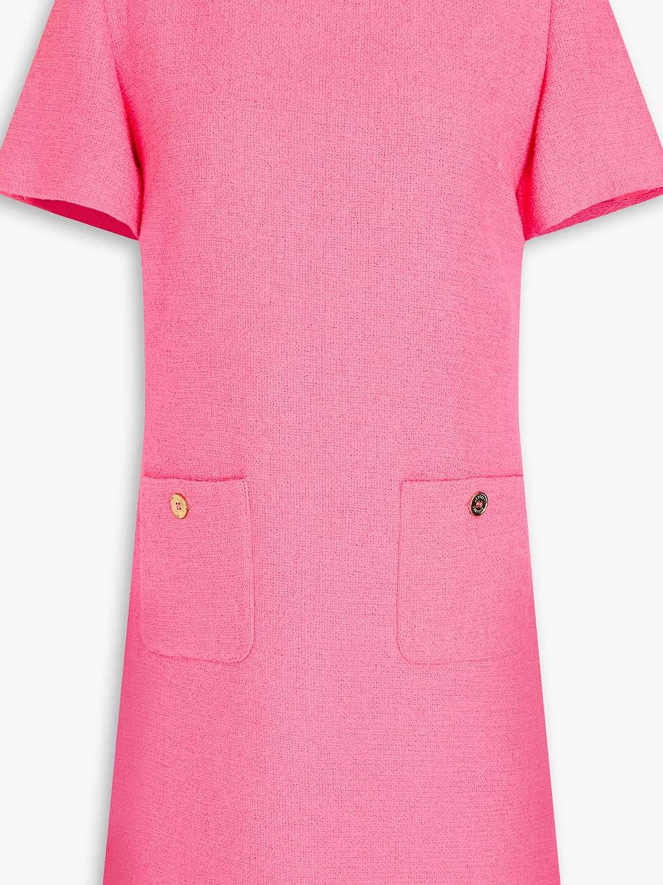 cotton-blend tweed mini dress