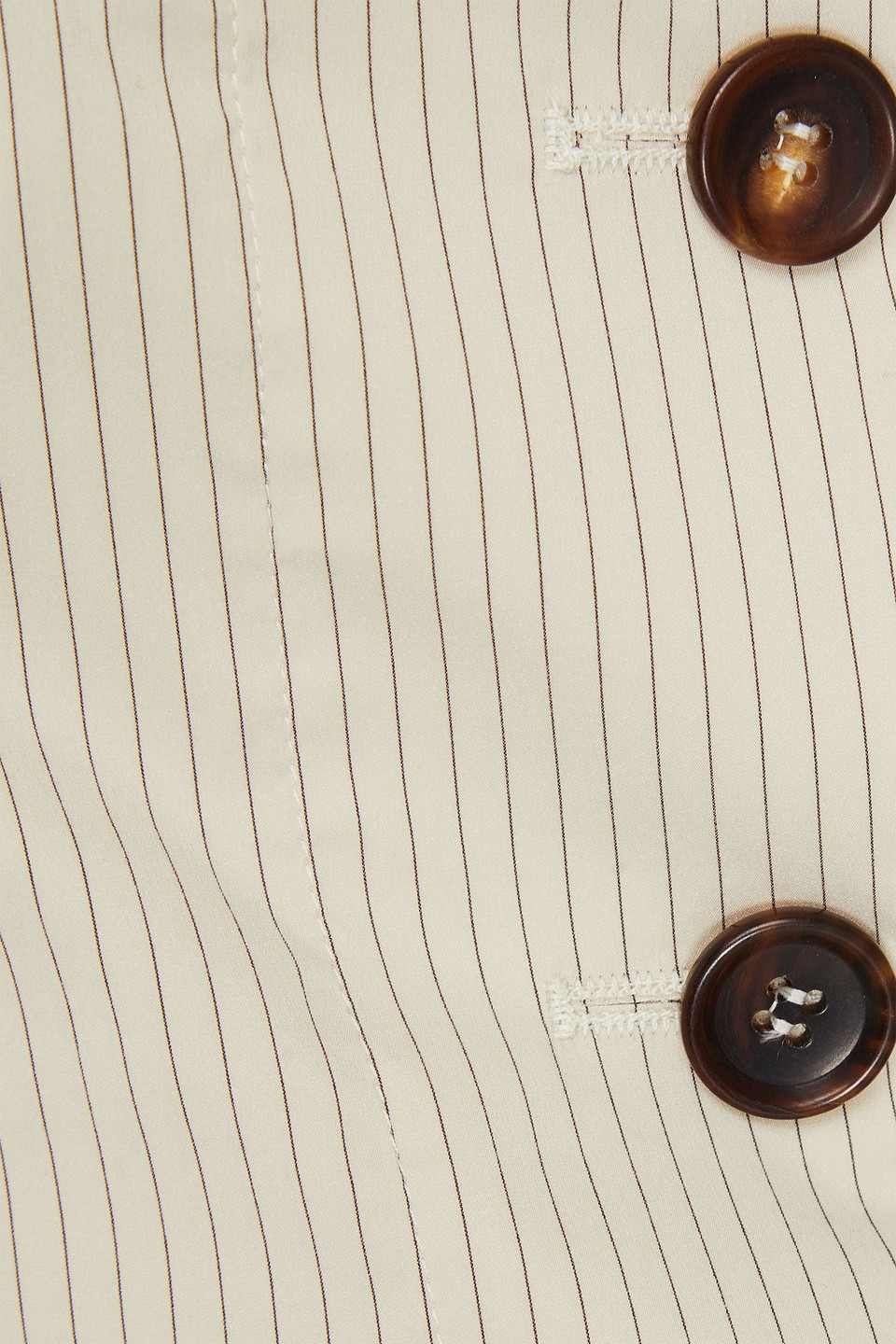 Philosophy Di Lorenzo Serafini Off-the-shoulder Striped Crepe Wrap Top In Ivory