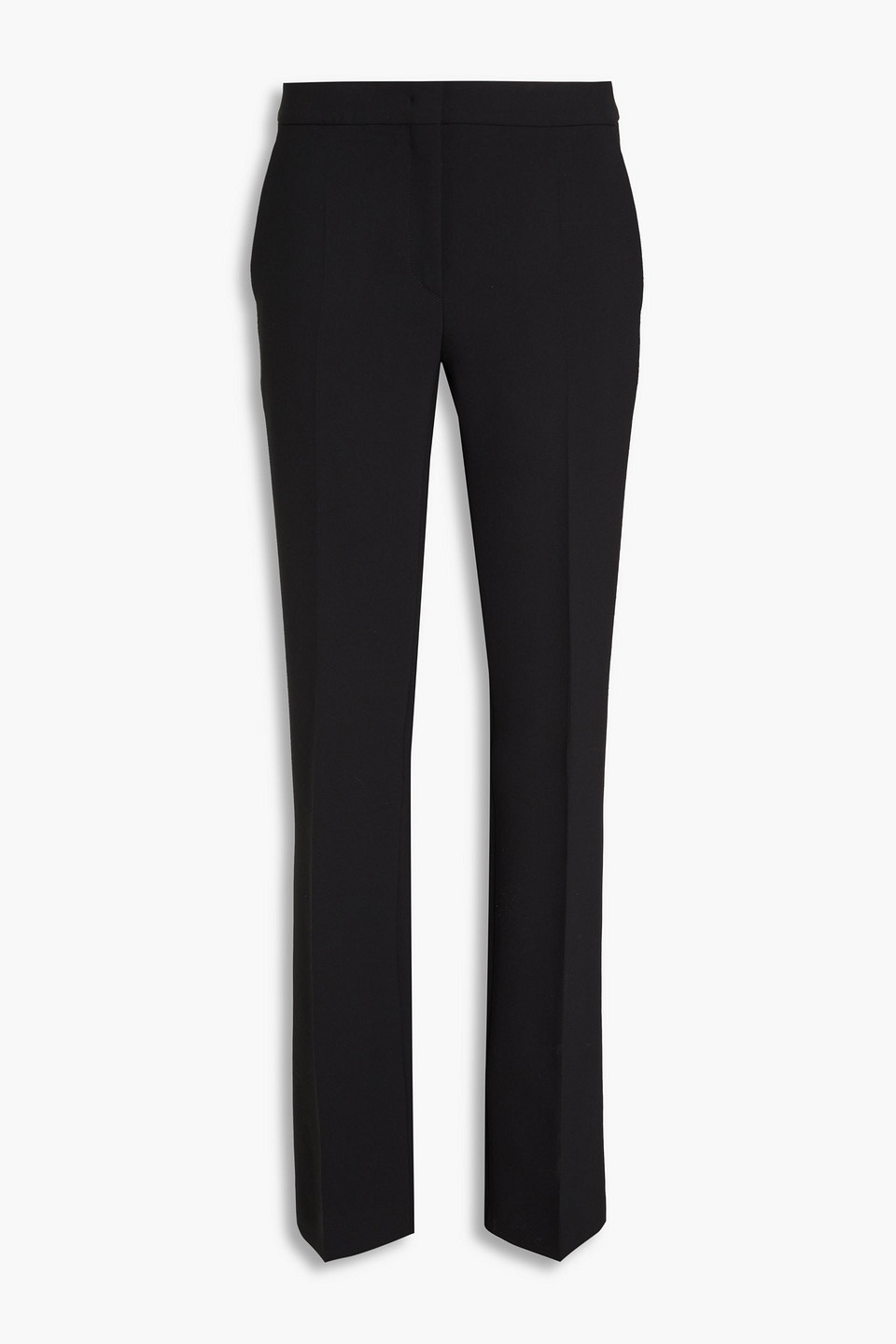 Moschino Crepe Straight-leg Pants In Black
