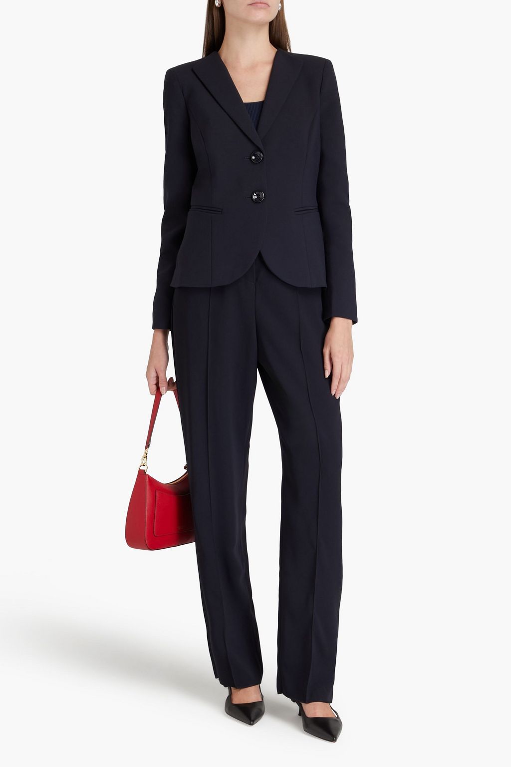EMPORIO ARMANI 크레이프 블레이저