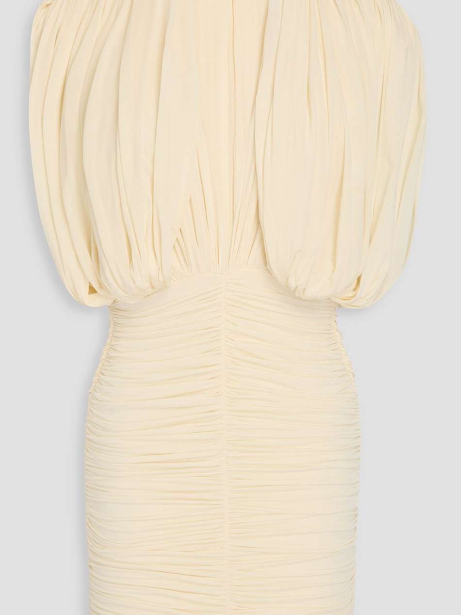 ruched stretch-jersey mini dress