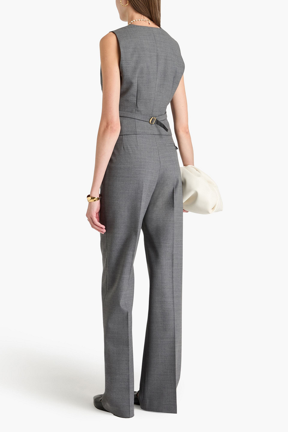 Shop Philosophy Di Lorenzo Serafini Woven Straight-leg Pants In Dark Gray