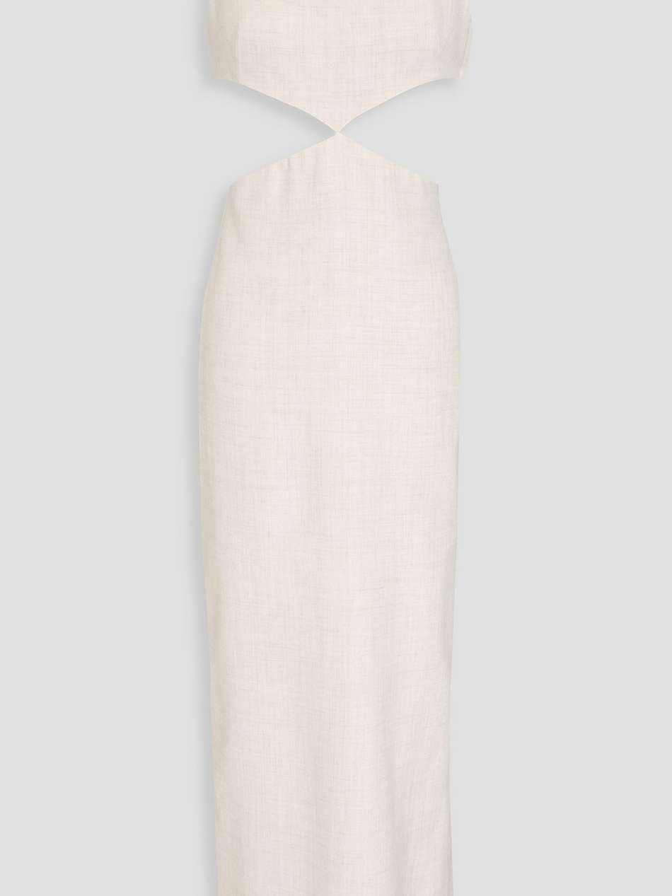 cutout woven maxi dress