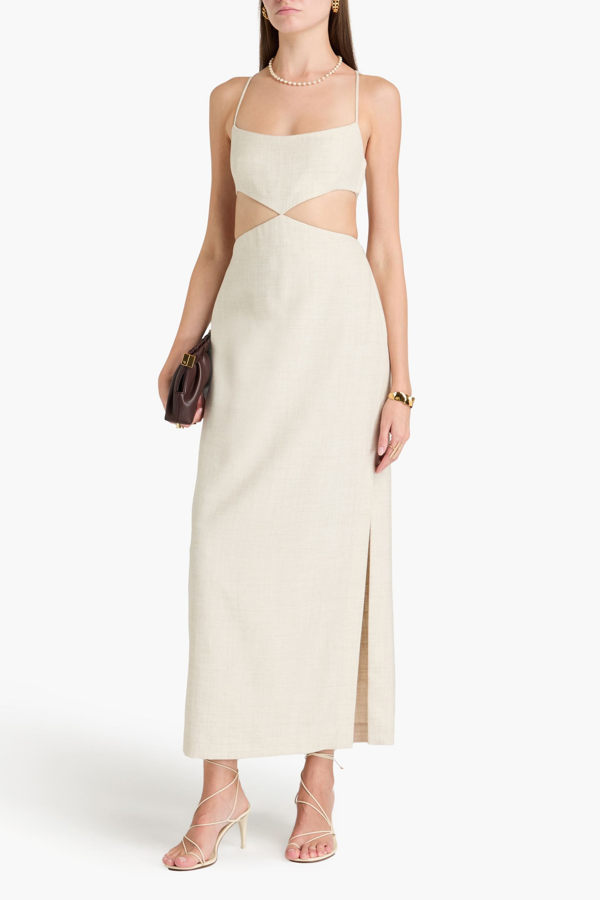 Philosophy di Lorenzo Serafini Cutout woven maxi dress