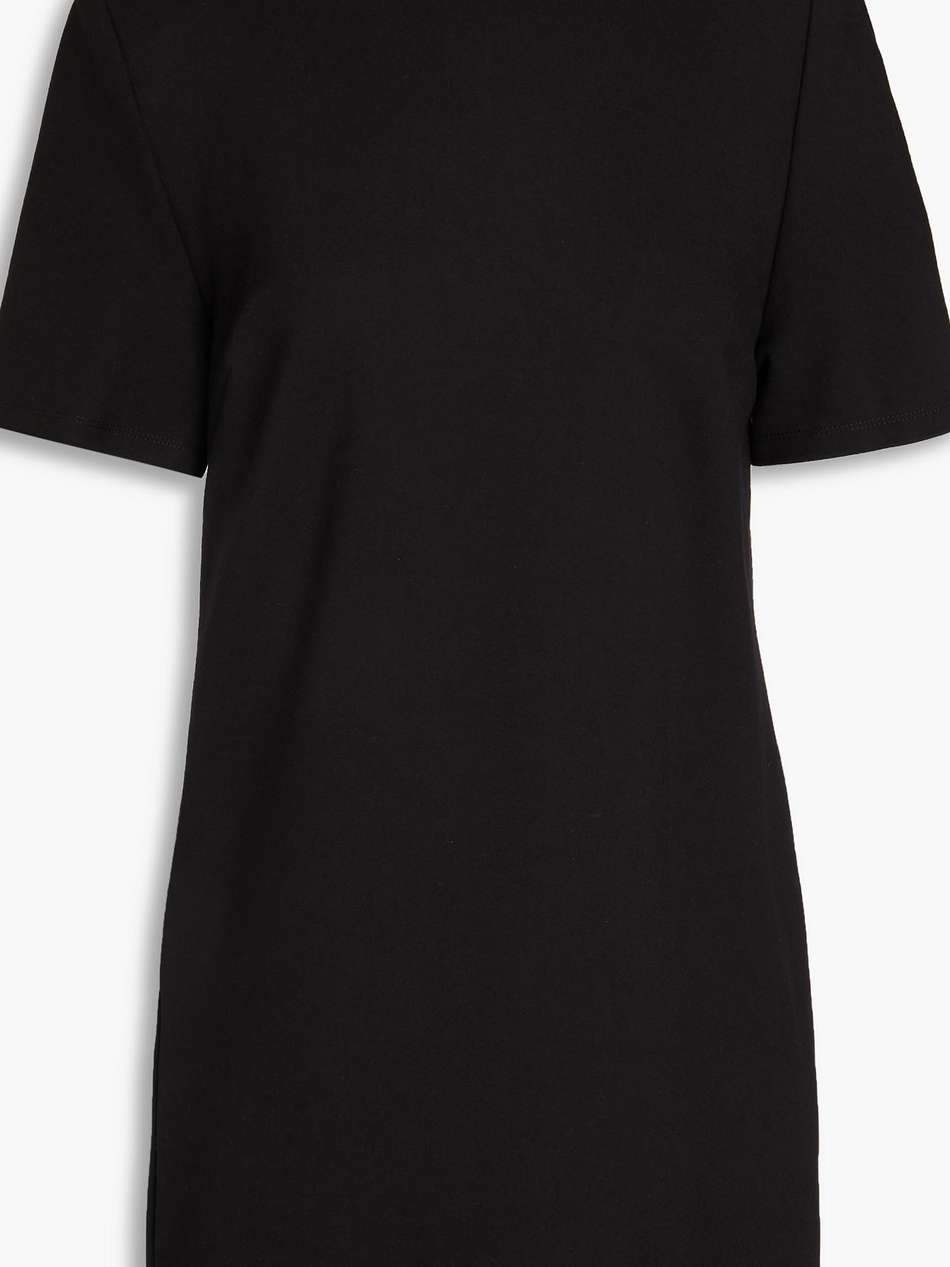 crystal-embellished cutout jersey mini dress