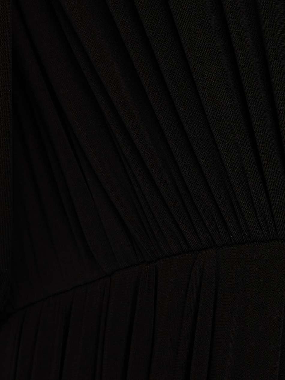 draped jersey maxi dress