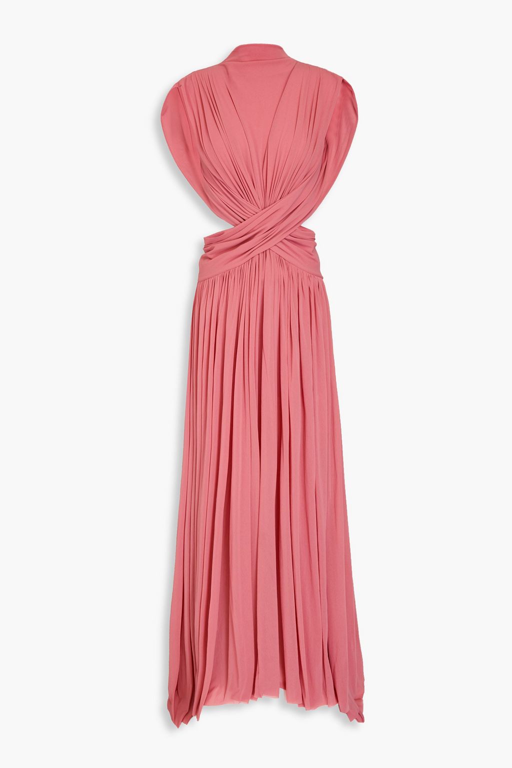 PHILOSOPHY DI LORENZO SERAFINI Open back twisted mesh maxi dress THE OUTNET