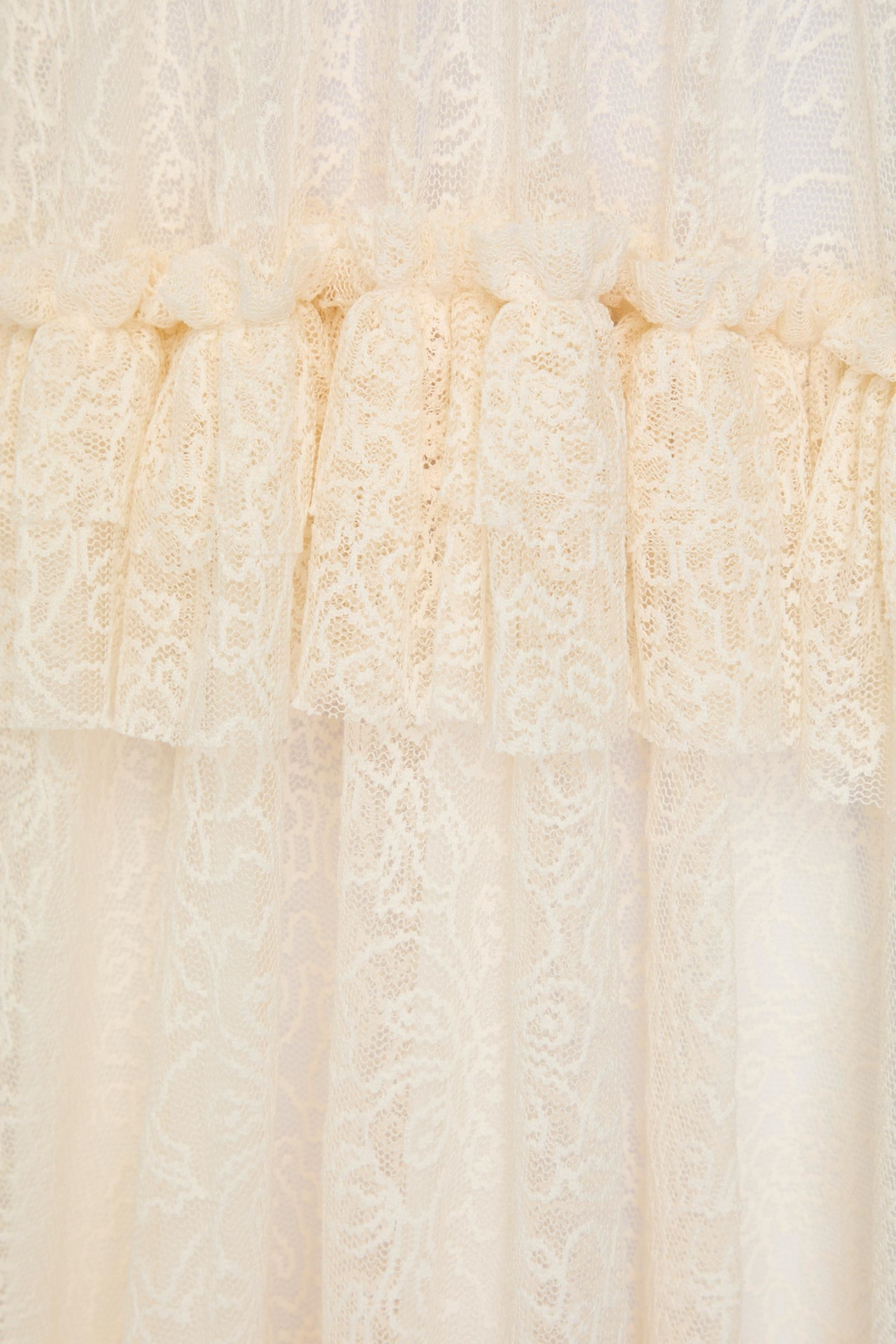 Philosophy di Lorenzo Serafini Ruffled lace maxi dress thumbnail