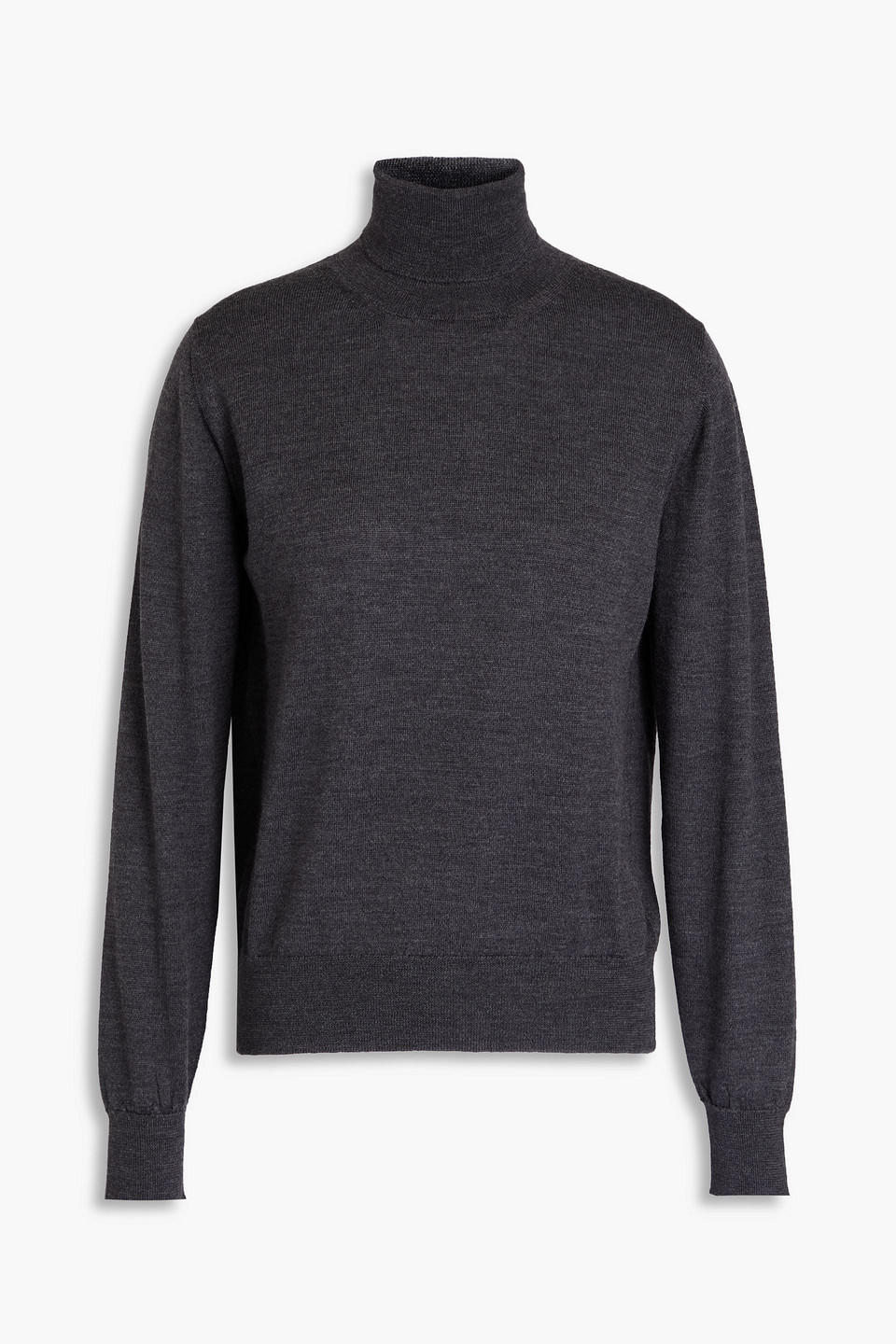 And-daughter Wool Turtleneck Jumper In Grey