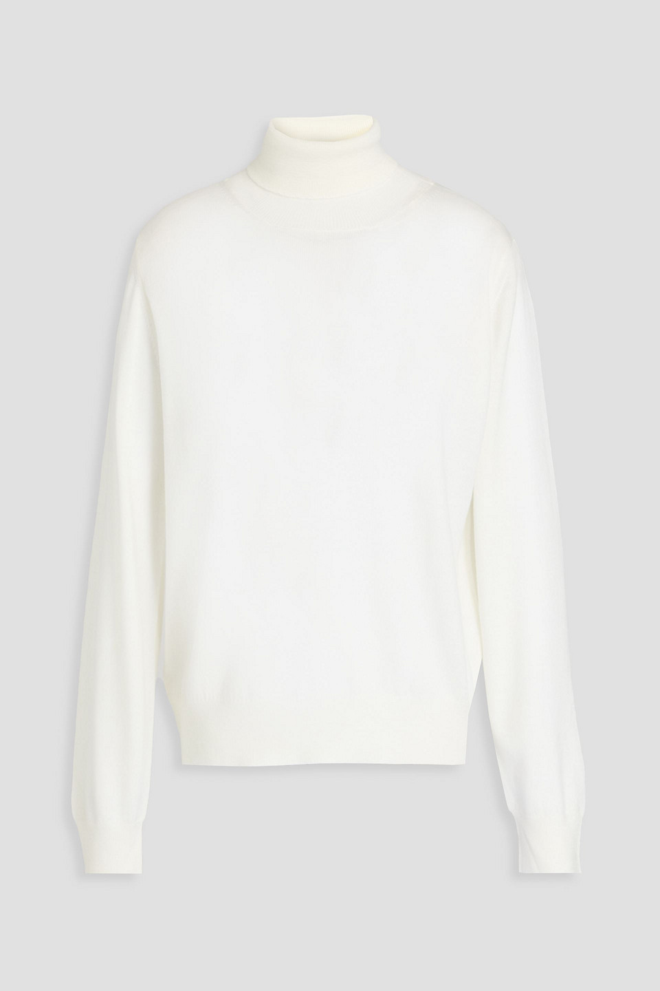 And-daughter Wool Turtleneck Jumper In White