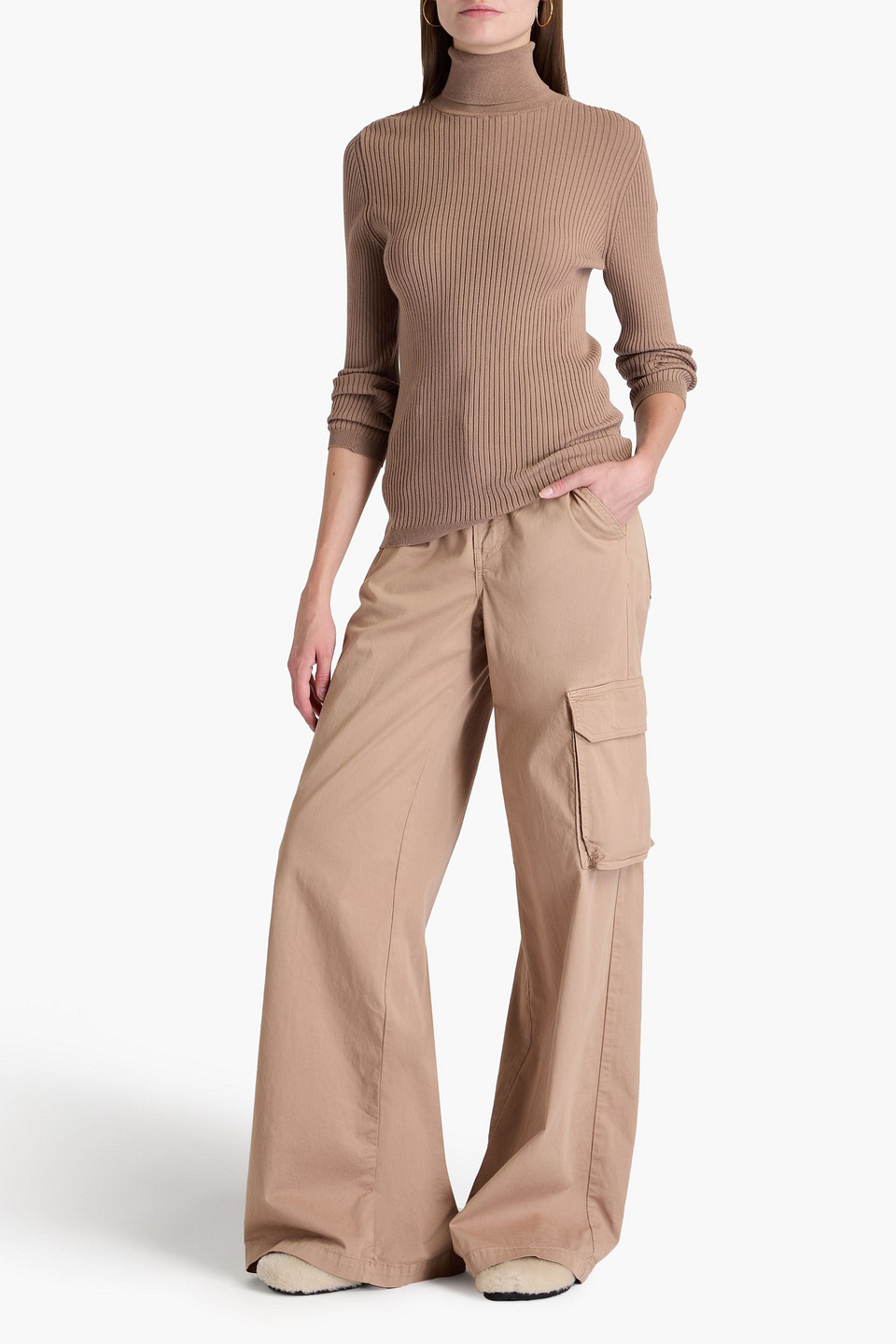 FUSALP ANCELLE RIBBED-KNIT TURTLENECK SWEATER