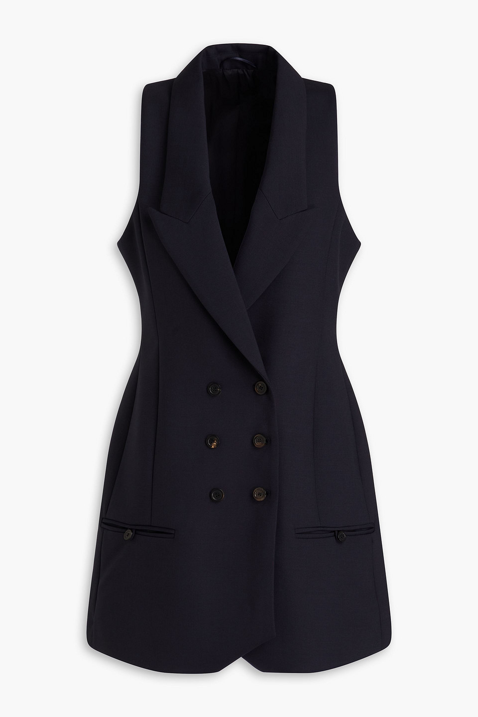 Philosophy Di Lorenzo Serafini Grain De Poudre Mini Dress In Midnight Blue