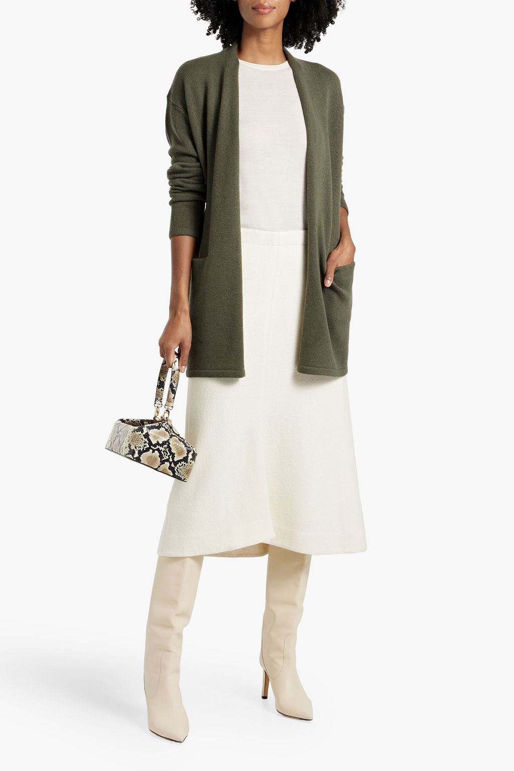THEORY Wool and cashmere-blend cardigan
