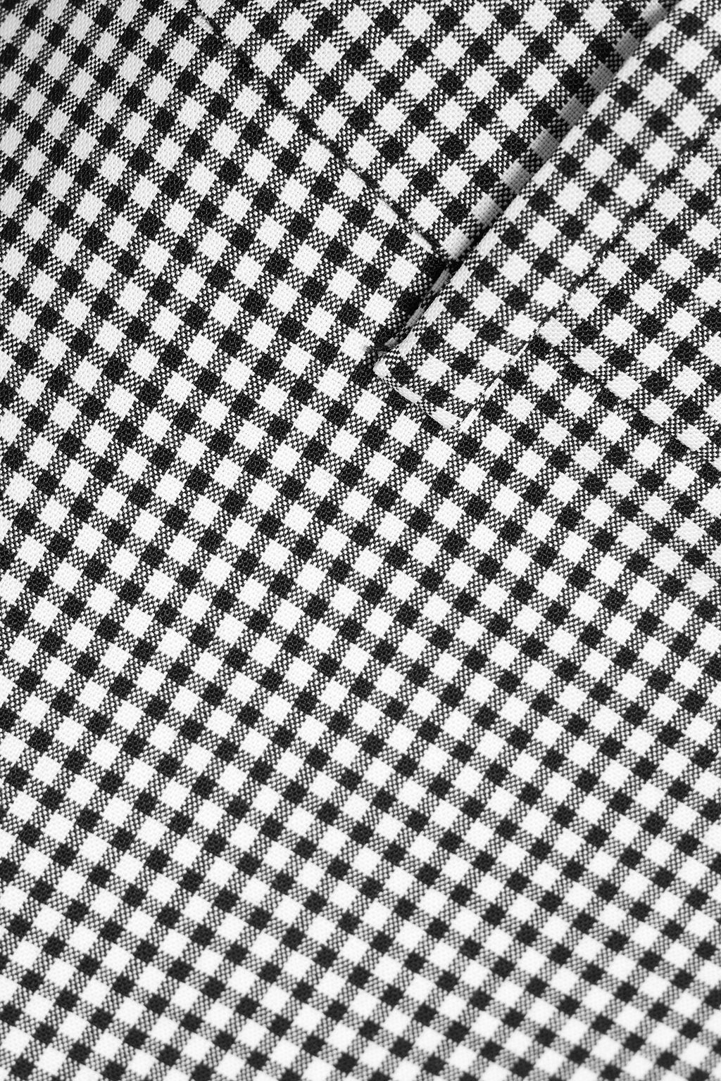 THEORY Cropped gingham wool-blend slim-leg pants