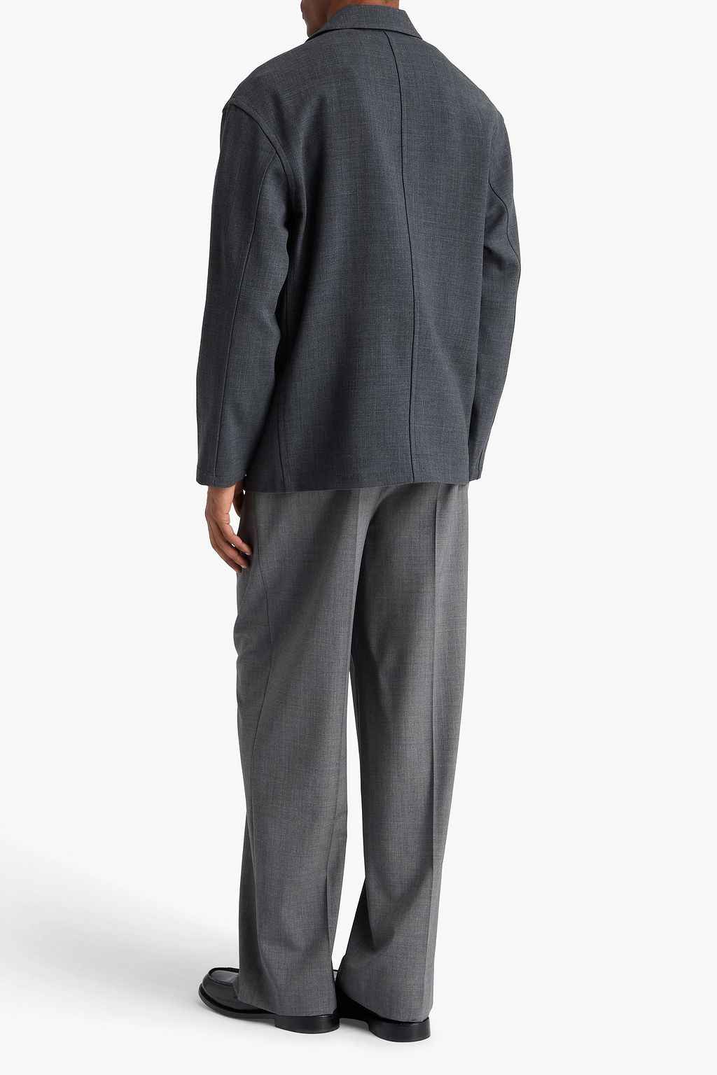 FRAME Wool-blend crepe jacket
