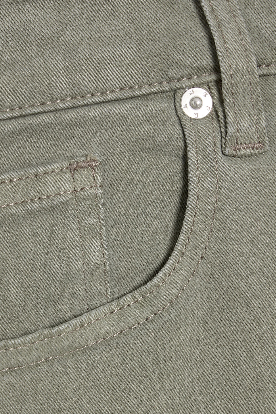 Frame L'homme Slim Brushed Twill Jeans In Gray