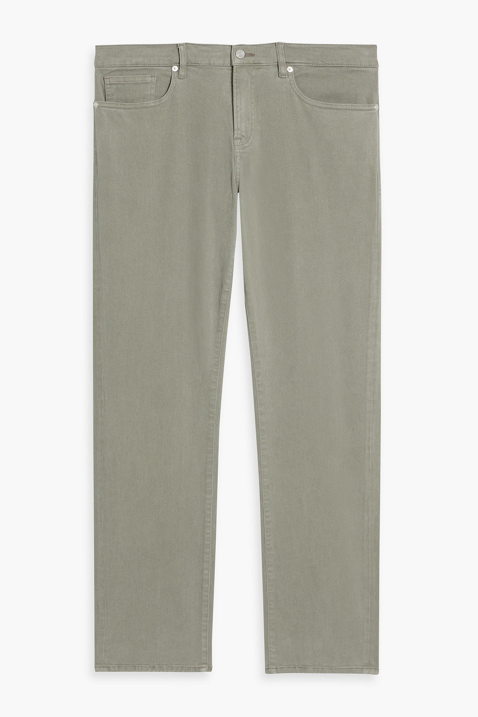 Frame L'homme Slim Brushed Twill Jeans In Gray