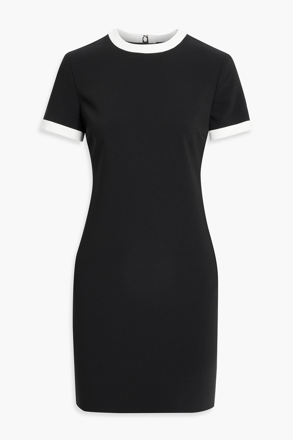 Theory Short Sleeve Ringer Mini Sheath Dress In Black