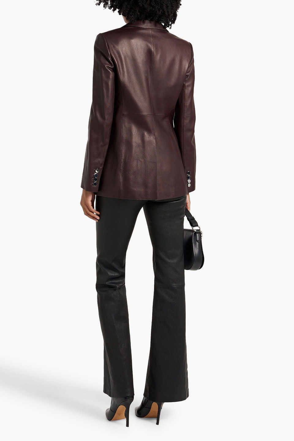 THEORY LEATHER BLAZER