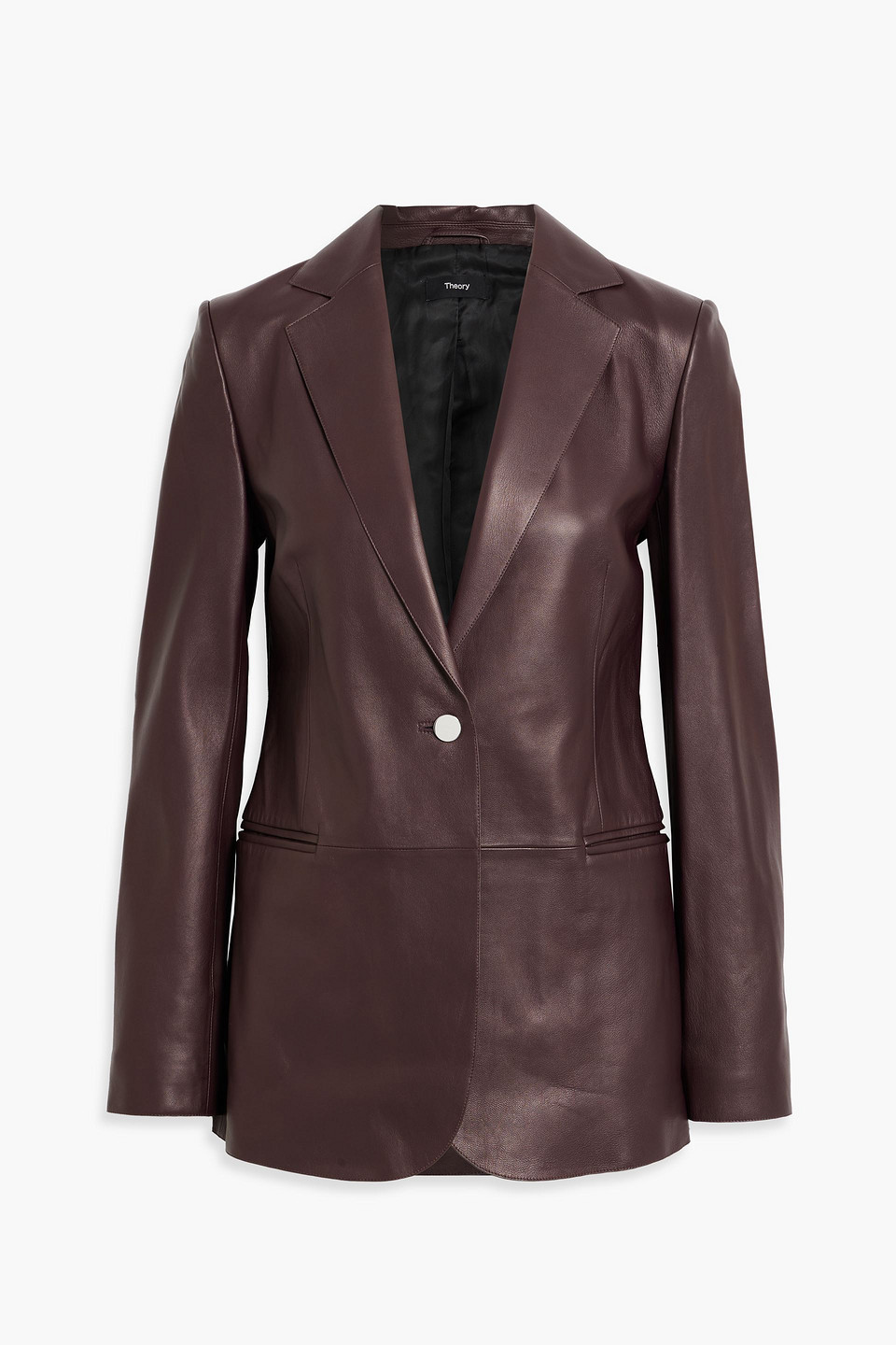 THEORY LEATHER BLAZER