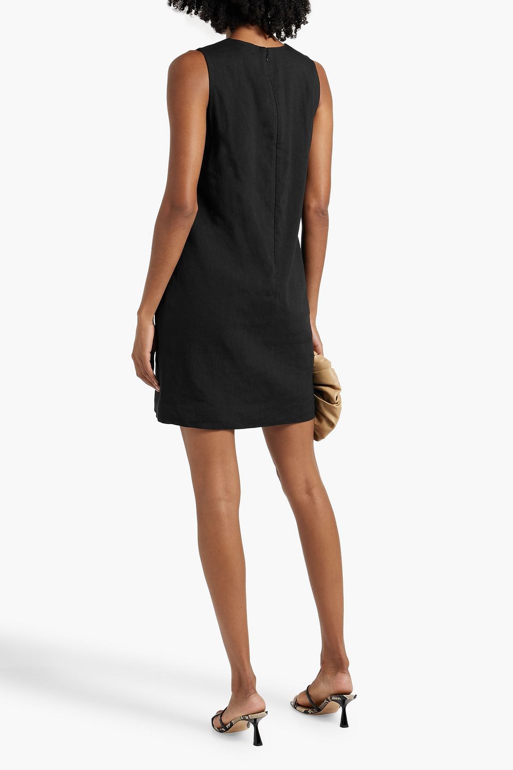 THEORY Linen-blend mini dress