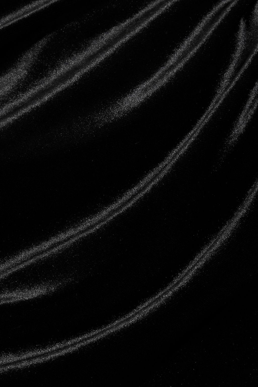 NORMA KAMALI Asymmetric ruched velvet gown