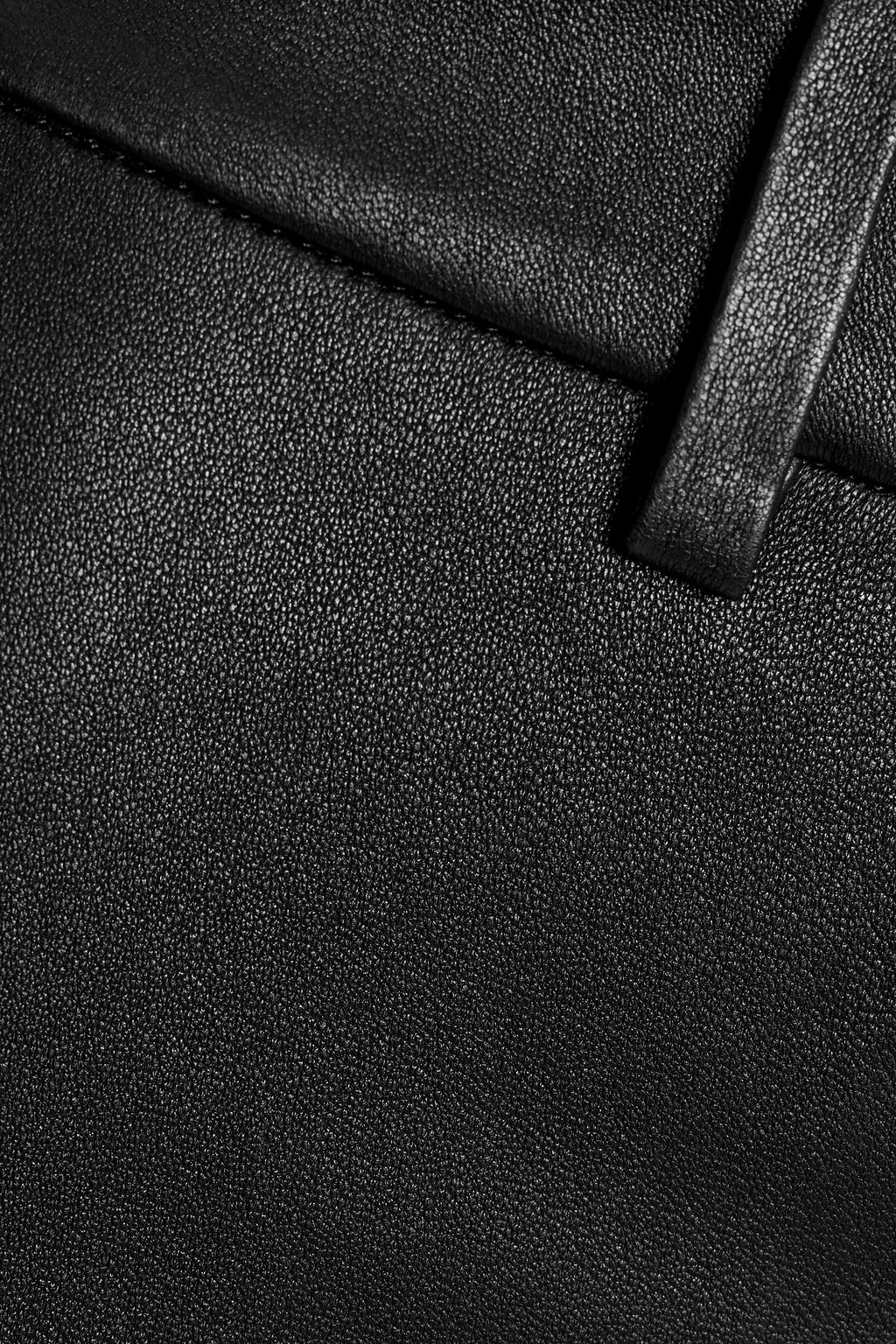 THEORY Leather flared pants