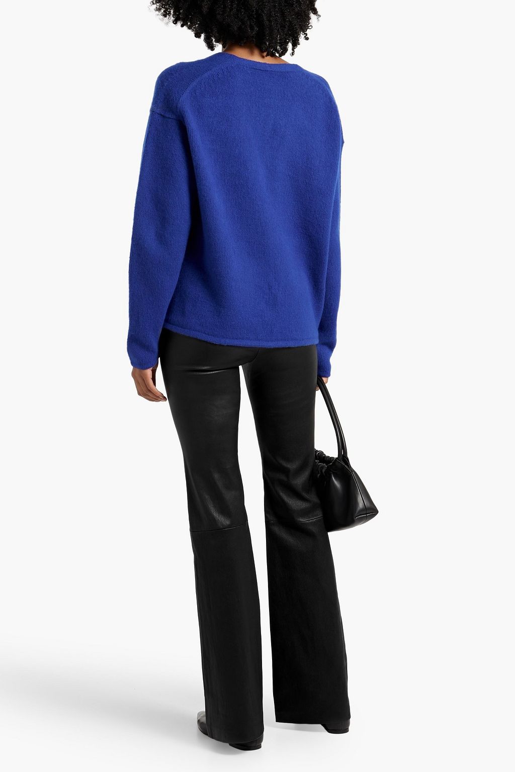 THEORY Leather flared pants