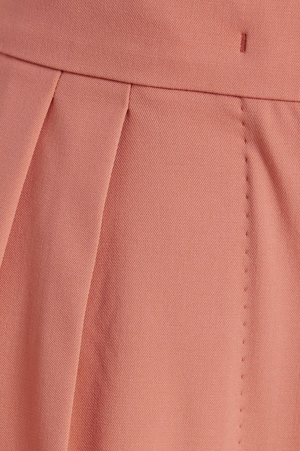 MAX MARA Bormida pleated wool-blend shorts
