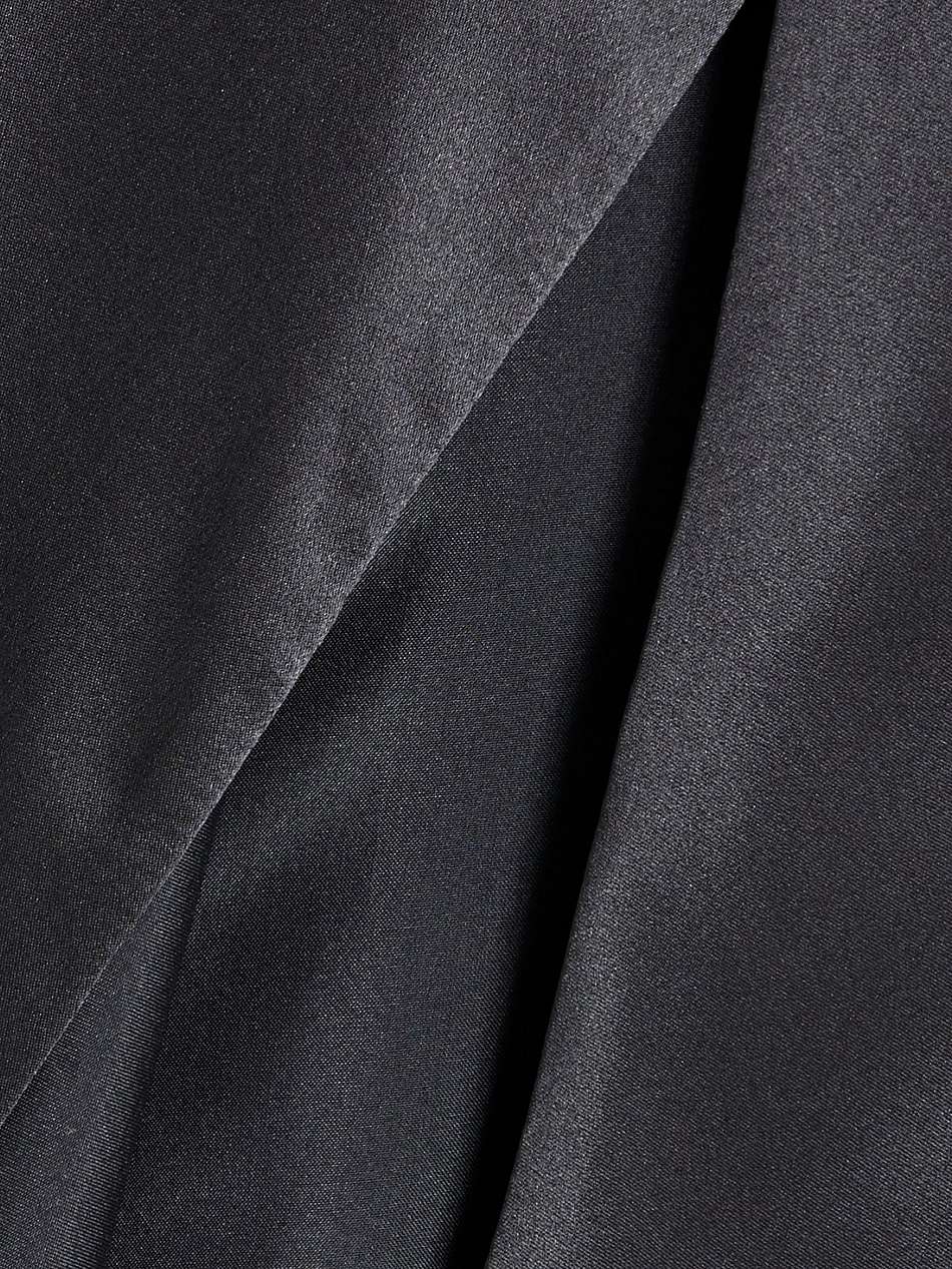 silk-satin wrap gown