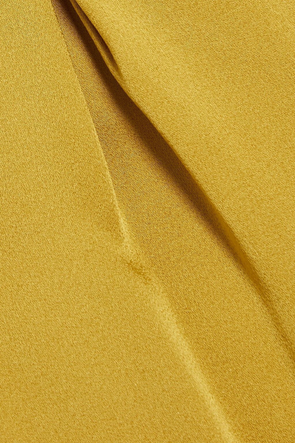 MAX MARA STUDIO Belted satin-crepe jumpsuit